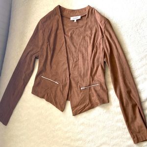 Charlotte Russe brown suede blazer